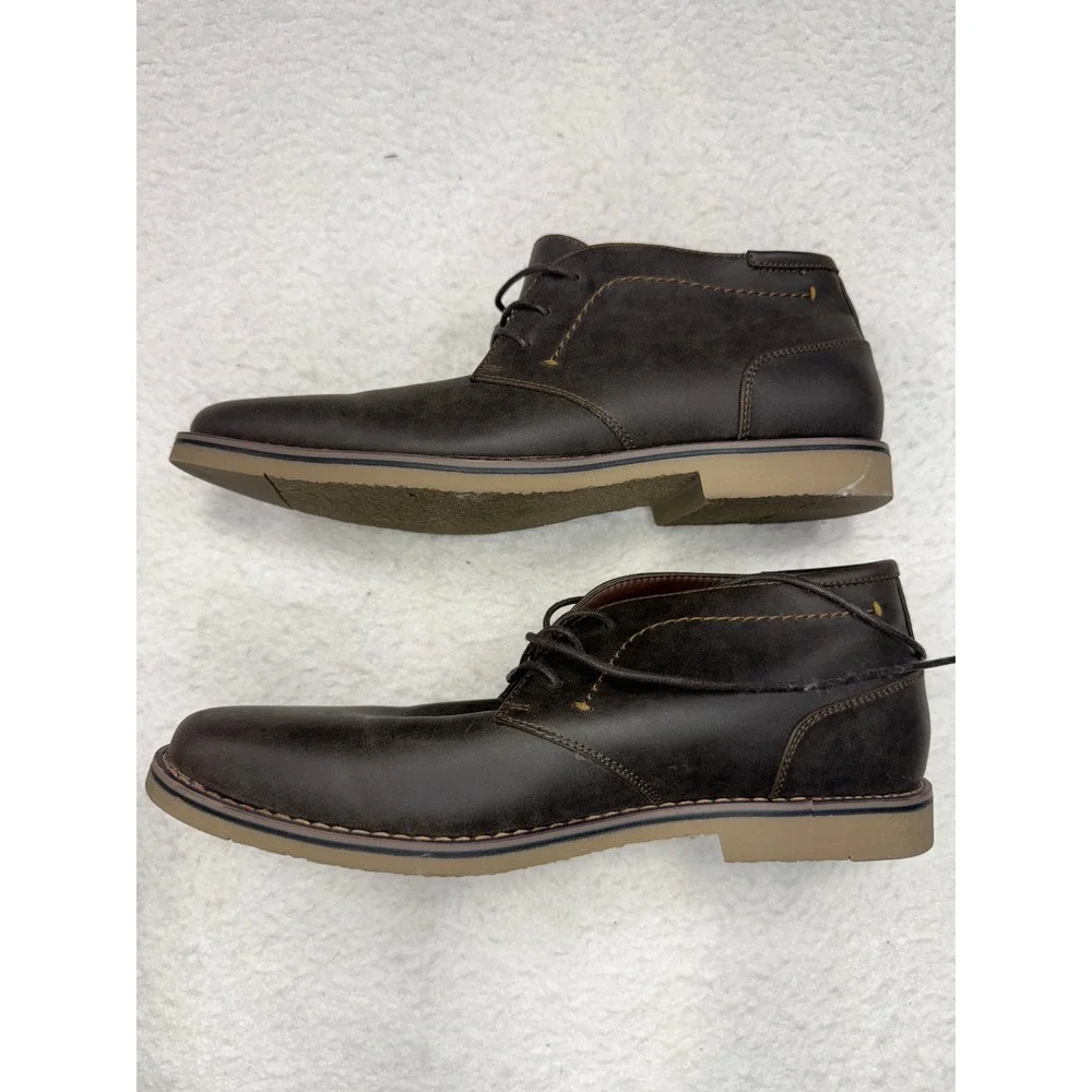 Kobra-Y D-Walnut Mens Chukka Boots Dark Brown Lace Up Desert Shoes Size 11